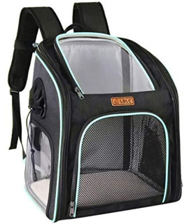 ZGQ Cat Dog Backpack, Pet Carrier Backpack, Cat Dog Travel Bag, Pet Sling Carrier, for Traveling Hiking Camping, Safe & Breathable, Portable Breathable Rucksack,Cyan