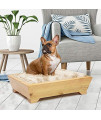 Moots Timber Pet Bed Light with Luxury Cushion