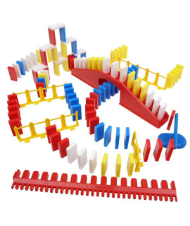 Bulk Dominoes Pro-Domino Kit Dominoes Set, STEM STEAM Small Toys, Family games for Kids, Kids Toys and games, Building, Toppling, chain Reaction Sets (Basic)