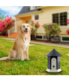 Unicam Anti Barking Device for Dog, Ultrasonic Bark Deterrents Controller, Dog Bark Control System Device, Waterproof Outdoor Decorative Pavilion Shape, Mini, Durable
