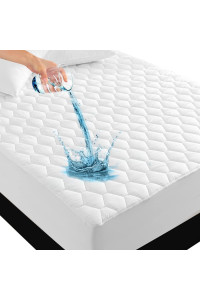 UNILIBRA Twin XL Size 100 Waterproof Mattress Pad, Breathable Quilted Fitted Mattress Protector with Deep Pocket Stretches up to 18 Inches, Hollow cotton Filling Mattress cover for Twin XL Size Bed