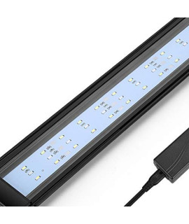 UPMCT Aquarium Light with Extendable Brackets, 2-Channel Control White and Blue LEDs, Fish Tank Light with Color Rendering and Good Lighting Effect (38-46 in)