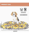 YIMUMU Snuffle Mat for Dog Feeding Pad Foraging Sniffing Training Mat for Dogs Cats, Puzzle Toys for Pets Stress Release Washable Pet Slow Feeders Nosework Activity Blanket, Elliptical