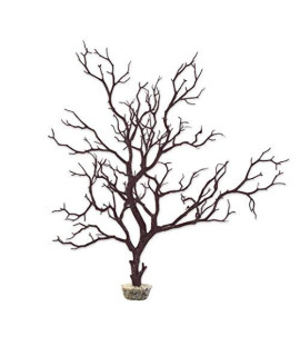 CURRENT USA Manzanita Branch 22-inch Tall with Weighted Base, Molded Aquarium D