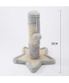 None branded SHIJIU SHIMENG cat Trees and Towers?Small cat Tree?cat Scratching Post?Cat Climbing Frame, Natural Linen?Heart-Shaped?Star (Gray)