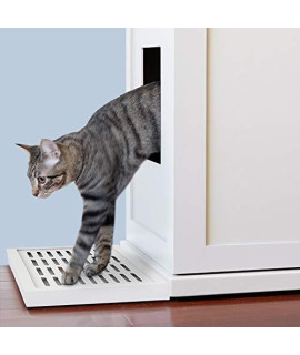 THE REFINED FELINE Litter Catch, Easy to Empty, Complements Wood Cat Litter Box Cabinet Enclosures