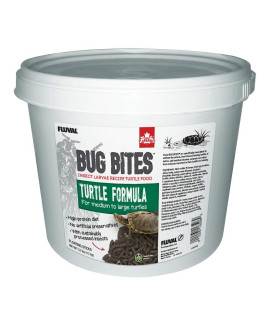 Fluval Bug Bites Turtle Food, Sticks for Medium to Large Sized Turtles, 3.74 lb., A6596, Brown