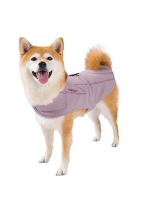 Vivaglory Dog Fleece Coat Warm Jacket With Hook And Loop Fastener, Easy To Take On And Off, Winter Vest Sweater For Small Medium Large Dogs Puppy Windproof Clothes For Cold Weather, Pink, Xl