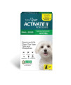 TevraPet Activate II Flea and Tick Prevention for Dogs | Small Dogs 4-10 lbs | Fast Acting Flea Drops | 8 Month Supply | Vet Quality Protection