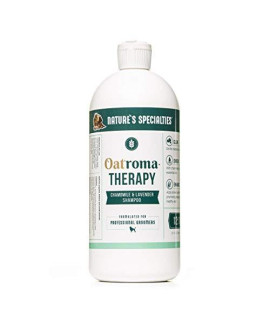 Nature's Specialties Oatroma Therapy Anti-Microbial Medicated Dog Shampoo for Pets, Concentrate 12:1, Made in USA, 32oz