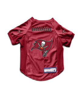 Littlearth Unisex-Adult NFL Tampa Bay Buccaneers - New Logo Stretch Pet Jersey, Team color, Large