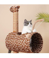 FDQNDXF Cat Scratching Post, Multi Level Cat Tree Scratcher Activity Centre with Dangling Ball Toy Stable Cat Condo Tree Tower Centre for Playing Relax and Sleep