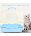 NYKK Cat Litter Box/Cat Sand Basin Clamshell Litter Box Fully Enclosed Anti-Splashing Odor Large Cat Toilet Sand Bowl Cat Supplies Cat Toilet/Pet Toilet (Color : Brown)