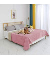 fuguitex Waterproof Dog Blanket Bed Cover Dog Crystal Velvet Fuzzy Cozy Plush Pet Blanket Throw Blanket for Couch Sofa?8082",Pink+Beige