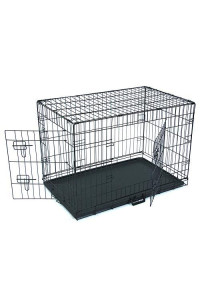 NA Pet Kennel Cat Dog Folding Steel Crate| Single Door & Double Door Folding Metal Dog Crates | Fully Equipped