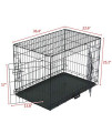 NA Pet Kennel Cat Dog Folding Steel Crate| Single Door & Double Door Folding Metal Dog Crates | Fully Equipped