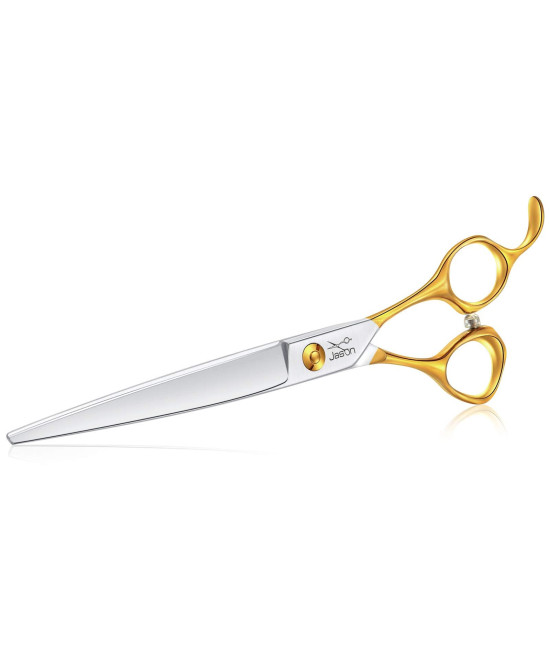 Jason 75 Dog Grooming Scissors Cats Trimming Shears Professional Pets Scissor Kit For Right Handed Groomers Gold Sharp Light-Weight Shear