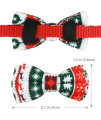 Joytale Christmas Breakaway Cat Collar with Bow Tie, Cute Cats Collars, 1 Pack Girl Boy Kitty Safety Collars, Christmas