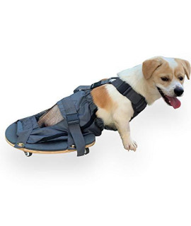 derYEP Pet Scooter Wheelchair for Rear Legs paralyzed Dog Protects Chest and Limbs
