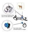 Dog Wheelchair, Two Wheels Adjustable Pet Wheelchair Hind Legs Rehabilitation Disabled Dog Assisted Walk for Adult Cats Small Dogs Pomeranian Chihuahua (L 22-30KG)