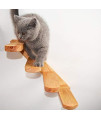 weemoment Cat Climbing Shelf Wall Mounted, Four Step Cat Stairway, for Cats Perch Platform Supplies, Cat Climbing Tree, Climbing Step Shelves Walkway Lounge Activity Centres Play Furniture