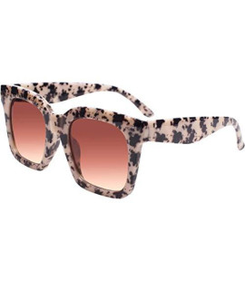 Taotaoqi Vintage Women Oversized Sunglasses Designer Luxury Square Sun Glasses Uv400 Protection Flat Lens
