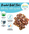 Beef Jerky Dog Treats -Gullet Esophagus Braided Sticks Dog Chews - All Natural Beef Chews for Dogs from Grass Fed Cattle - Rich in Glucosamine & Chondroitin - Great Rawhide Alternative (12 Pack)
