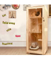 NBGF Luxury Cat Litter, Solid Wood Cat House, Cat Cage, Wooden Cat Litter, Cat Cage, Cat Showcase, Cat Bed (1206060CM)