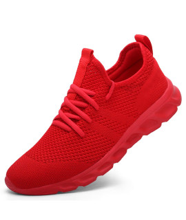 Damyuan Womens Athletic Running Shoes Sneakers Walking Shoes Lightweight Gym Mesh Comfortable Trail Running Shoes Red,95