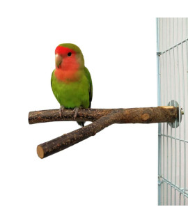 Yiton Bird Perches Parrot Pet Wood Branch Hanging Stand Wooden Platform Parakeet Branch Perches For Bird Cage Bird Accessories 1Pcs
