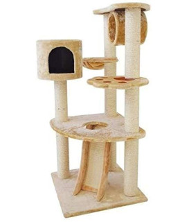 Cat Tower For Indoor Cats Cat Toys Cat Climbing Frame Pet Paly Supplies Large Cat Scratch Board Cat Litter Sisal Rope Wrapped Easy To Install Pet Home