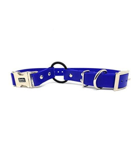 Sparky Pet Co - Zeus ECollar Replacement Strap - Bungee Loop Dog Collar - Waterproof Biothane - Adjustable - Double Buckle - Quick Snap Metal Clasp - For Invisible Fence Systems - 3/4" x 28" Dark Blue