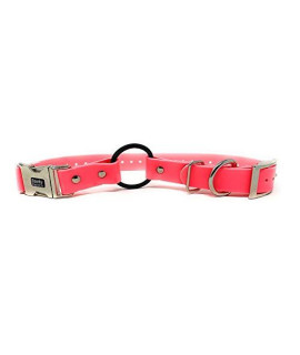 Sparky Pet Co - Zeus ECollar Replacement Strap - Bungee Loop Collar - Waterproof Biothane - Adjustable - Double Buckle - Quick Snap Metal Clasp - for Invisible Fence Systems - 3/4" x 28" Neon Orange