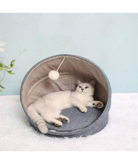 Hottoby Indoor Cat Bed Soft Removable Dog Cushion Pet Bed to Improve Sleep, Washable & Comfortable Pet Sofa, Anti-Slip & Water-Resistant Bottom for Cats, Puppy, Rabbit