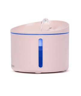 DOGNESS Pet Water Fountain, Healthy and Hygienic Drinking Fountain Super Quiet Flower Automatic Electric Water Bowl for Dogs, Cats, Birds (3.2L, Pink)