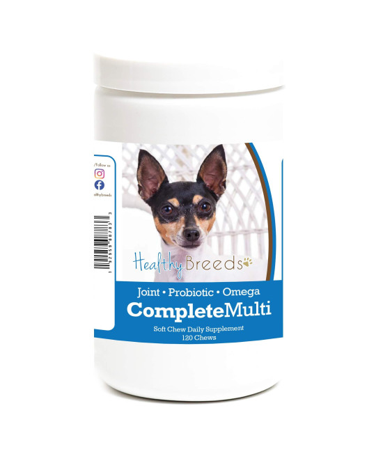 Healthy Breeds Toy Fox Terrier All in One Multivitamin Soft chew 120 count