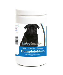 Healthy Breeds Pug All in One Multivitamin Soft chew 120 count