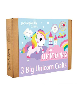 Jackinthebox Unicorn Craft Kit For 3 To 5 Year Olds 3 Craft Projects Great Gift For Girls Ages 3,4,5 Years