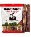 Downtown Pet Supply - Beef Trachea Dog Treats - Bully Sticks Alternative - Dog Dental Treats & Rawhide-Free Dog Chews - Glucosamine, Chondroitin, Protein, Vitamins & Minerals - 12in - 25Ct