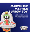 LOONEY TUNES for Pets Marvin The Martian Burrow Plush Dog Toy | Fun Hide and Seek Dog Toy for All Dogs | Officially Licensed Warner Bros Burrow Dog Toy - 6 inch