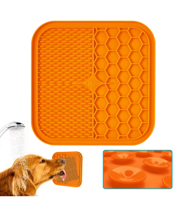 Dog Licking Mat, 2 Pcs Large Licking Mat for Dogs with Suction for