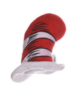 Dr Seuss for Pets The cat in The Hat Figure Plush Dog Toy Small Dog Toys, 6 Inch Dog Toy The Hat from The cat in The Hat Red and White Striped Stuffed Animal Dog Toy from Dr Seuss collection
