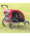 Midlee Dog Red Bike Stroller (Large)