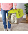 MidWest Homes for Pets Spree Travel Pet Carrier, Dog Carrier Features Easy Assembly and Not The Tedious Nut & Bolt Assembly of Competitors, Green, 24-Inch Small Dog Breeds (1424SPG)
