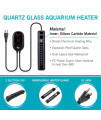 AQQA Aquarium Heater 200W for 45-80 Gallon Submersible Fish Tank Heater for Aquarium Betta Fish Heater Aquarium Thermostat Heater Freshwater and Saltwater (200W for 45-80 Gal)