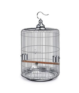 Zxb-Shop Bird Nest Metal Stainless Steel Round Cage Parrot Pearl Bird Cage Creative Round Canary Bird Cage Bird House Bulk (Size : 50Cm High)