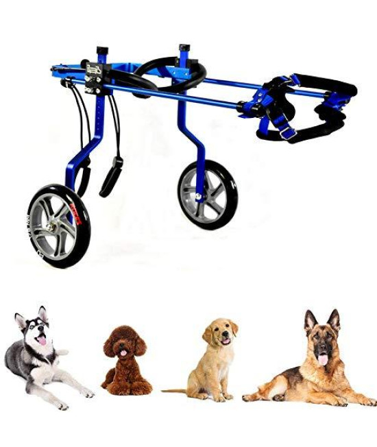 Adjustable Dog Wheelchair - for Med/Large Dogs 9-60 Pounds - Veterinarian Approved - Dog Wheelchair for Back Legs