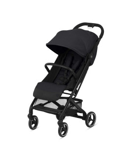 Cybex Beezy Stroller, Lightweight Baby Stroller, Compact Fold, Compatible With All Cybex Infant Seats, Stands For Storage, Easy To Carry, Multiple Recline Positions, Travel Stroller, Deep Black