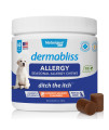 Dermabliss Dog Anti-Itch & Allergy Relief, Medicated Shampoos, Hot Spot, Benzoyl Peroxide Help Relieve Irritated Skin - Ditch The Itch (Allergy Relief Chew, 60ct)