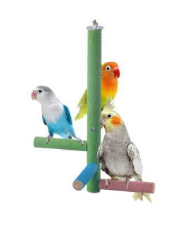 Mrli Pet Parrot Perch Rough-surfaced, Sand Perches for Parakeet and Other Small Bird Keeps Beaks & Claws Trimmed